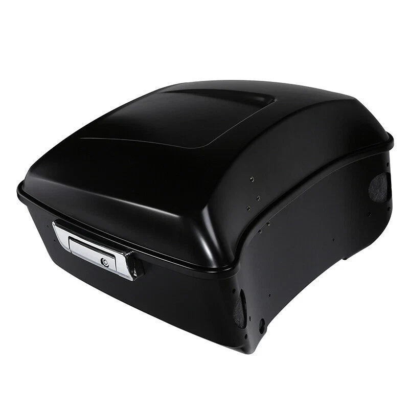 Trunk Pad Rack Speakers for Harley Touring (2014–2023) - Black Denim