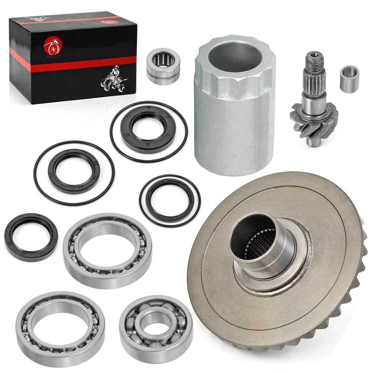 Differential Gear Pinion Bearings Nut Tool Kit for Honda TRX300FW (1988–2000)