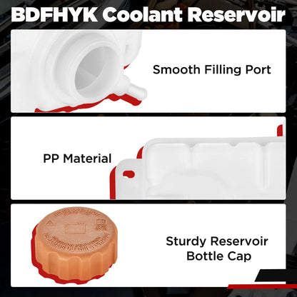 Coolant Recovery Tank with Cap for Chevrolet Aveo, Pontiac G3 (2007–2011)