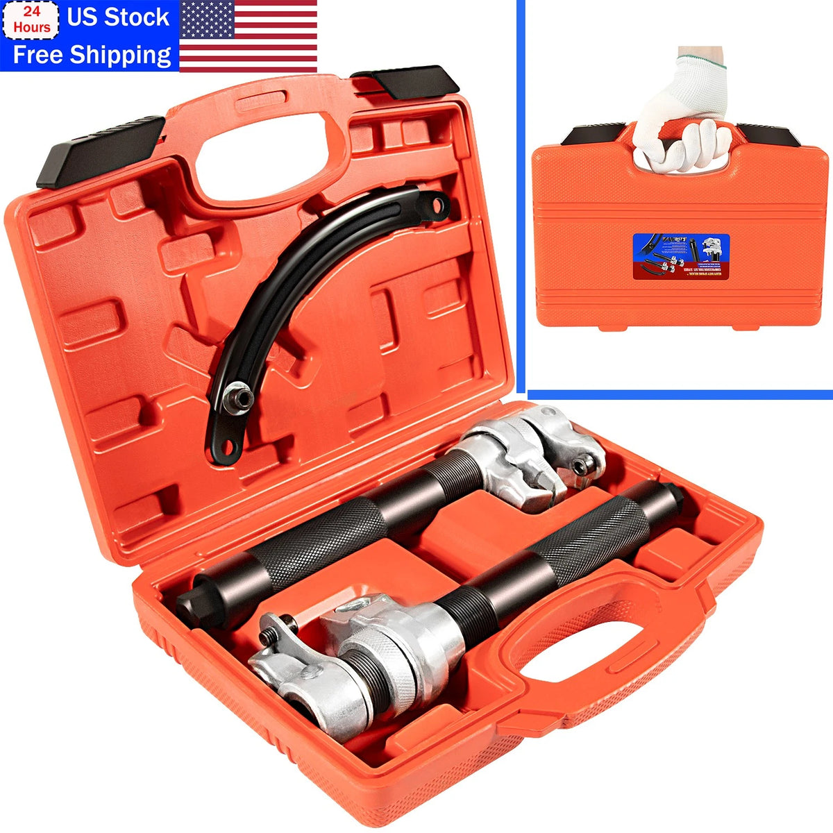 Coil Spring Shock Absorber Compressor Tool for Car Motorcycle Truck ATV