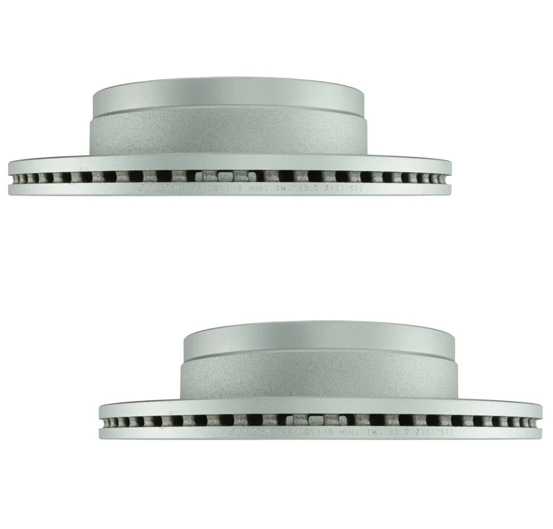 Set of 2 Bosch QuietCast Rear Brake Disc Rotors for Ford F-150 (348mm)