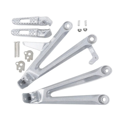 Set of 2 Passenger Footrests Footpegs Bracket for Honda CBR1000RR (2004–2007)