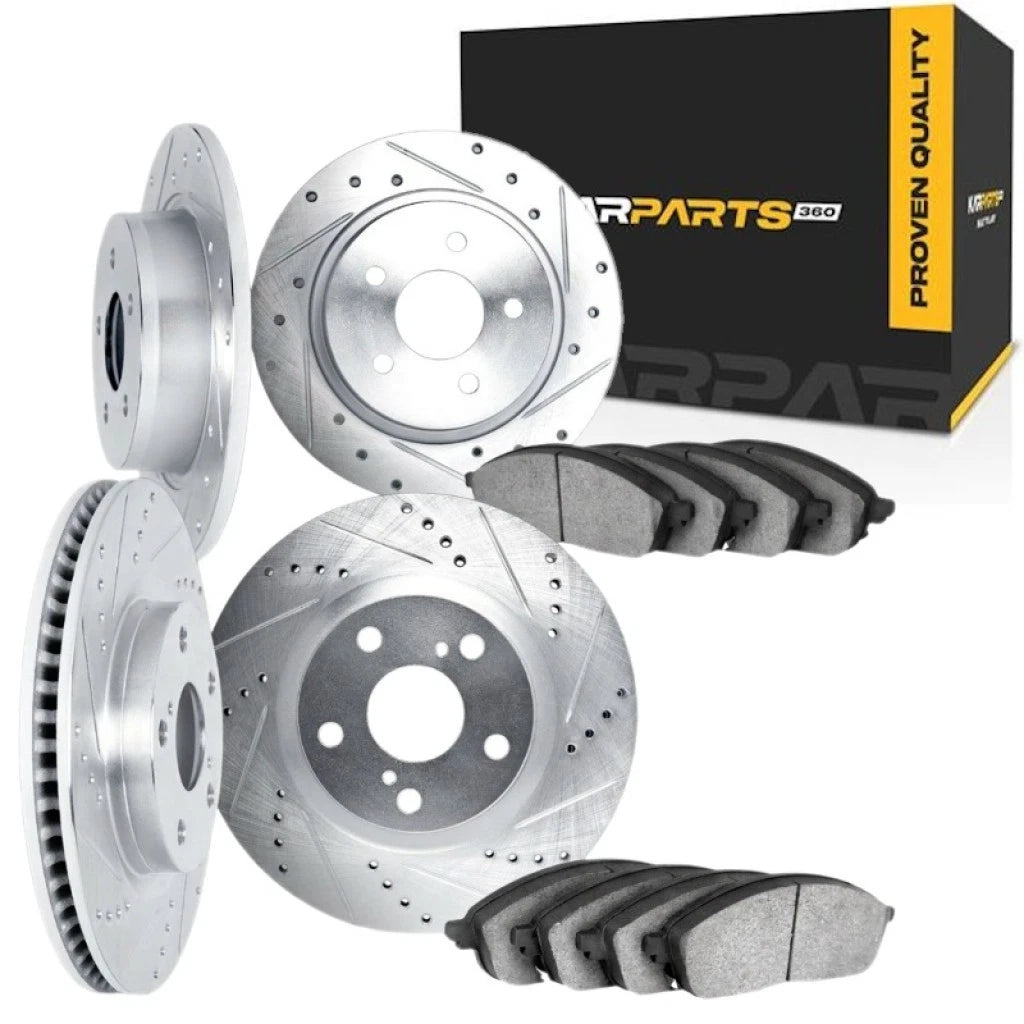 Rotor Set Front and Rear for Volkswagen Golf/Jetta (1999) ALX-PAU-DF-7614-74000-CLA1