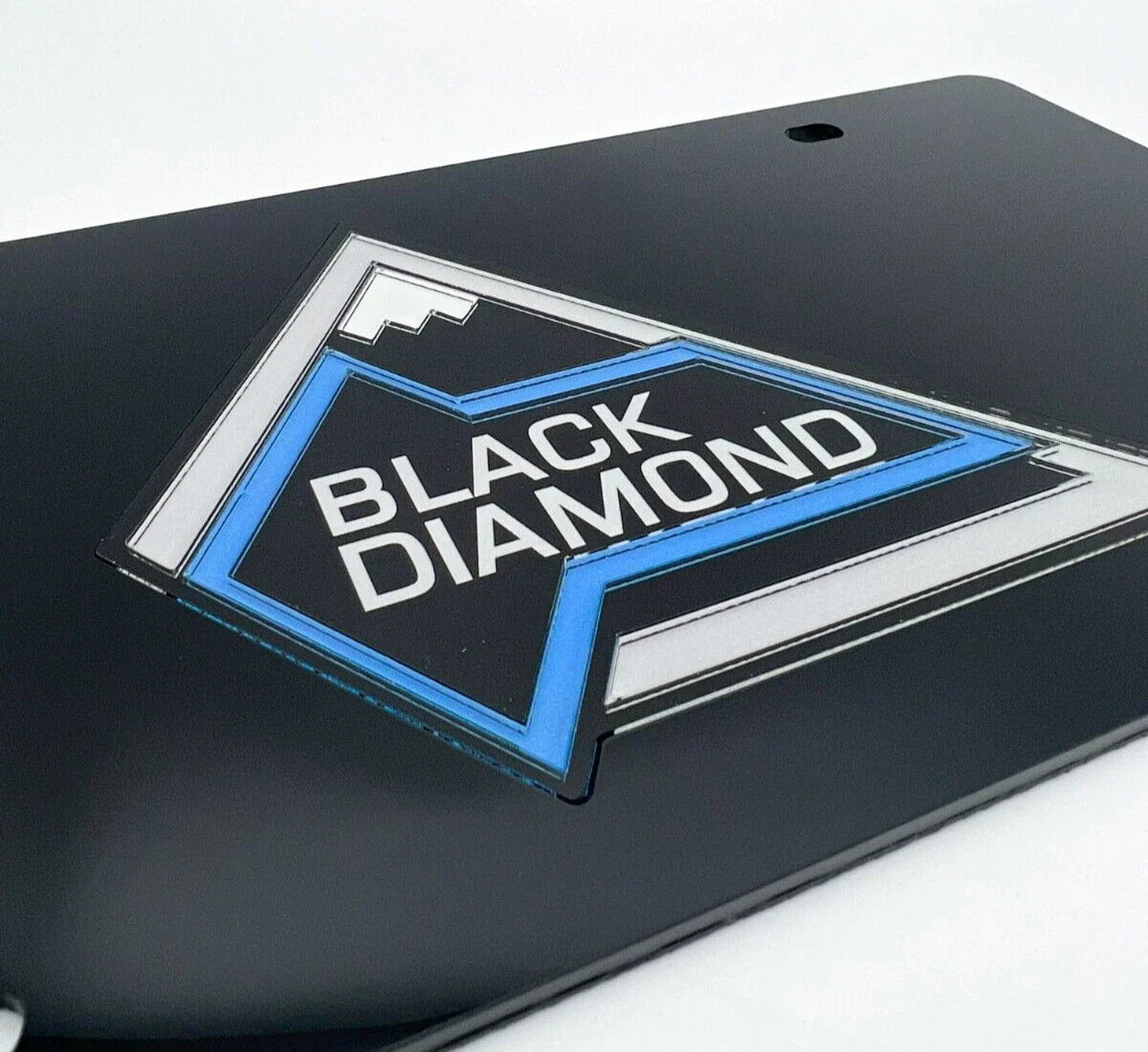 Acrylic Premium Black License Plate for Ford Bronco Black Diamond Badge