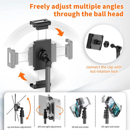 72in Tablet Floor Stand Tripod for Universal Use (No Specific Years)