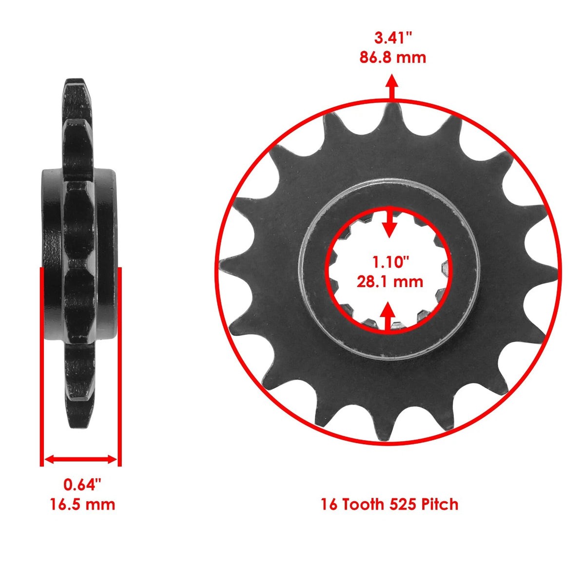 Drive Chain & Sprockets Kit for Honda CBR900RR (1996–1999) EG1005FS100XO