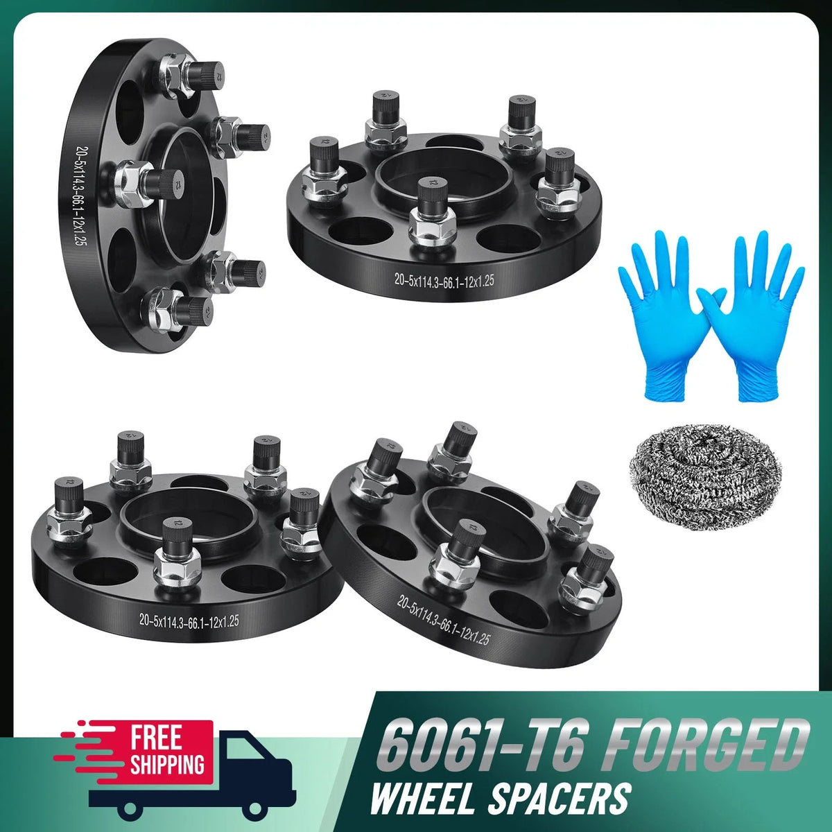 20mm Hubcentric Wheel Spacers for Nissan 370Z Infiniti G37 (2010–2020)