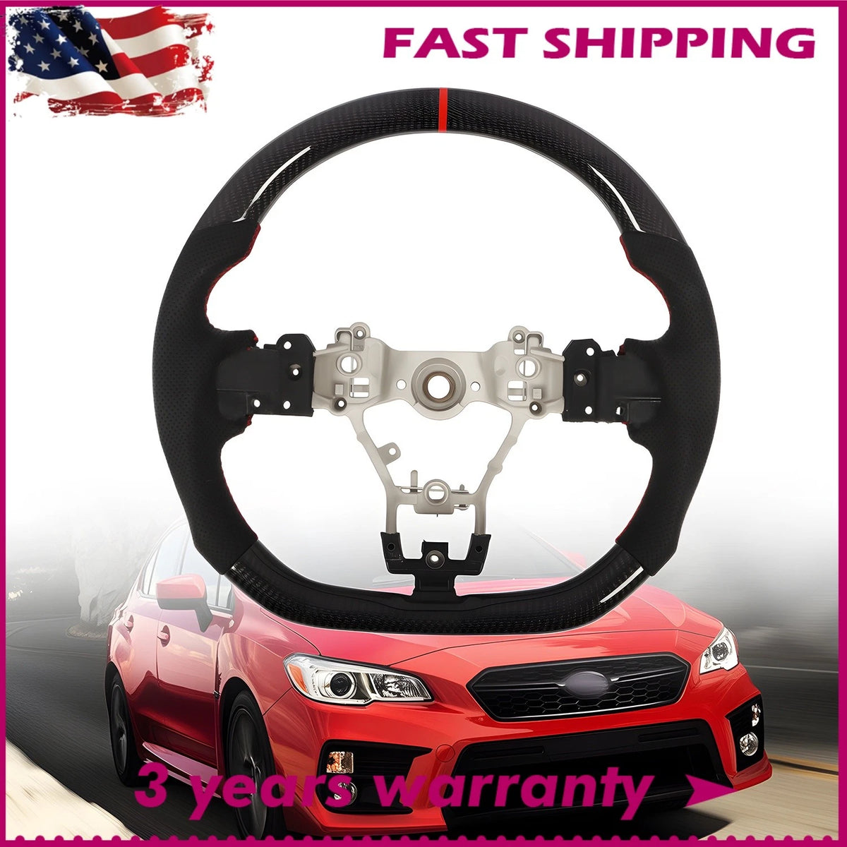 Carbon Fiber Steering Wheel for Subaru WRX STI S209 (2015–2020)