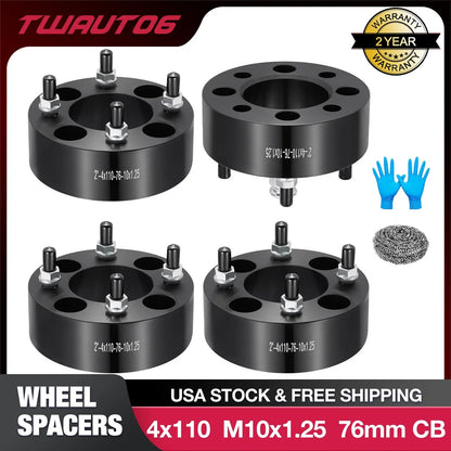 2-Inch 4x110 ATV Wheel Spacers for Honda Rancher 400 (2004–2008)
