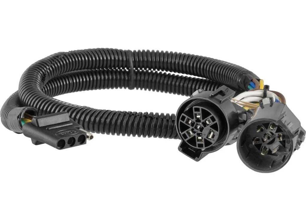Curt 55384 4-Way Flat Addition to OEM 7-Way Harness for Vehicles
