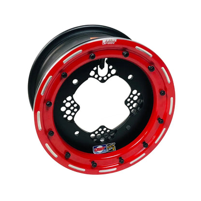 2X DWT ROK'N LOK Front Red Beadlock Rim Wheel 10" 10x5 4/156 for Banshee 350 (1987–2006)