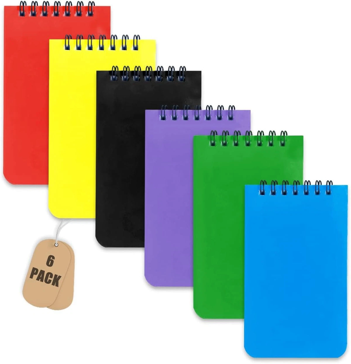 6 Pack Pocket Notebook for (b 110)