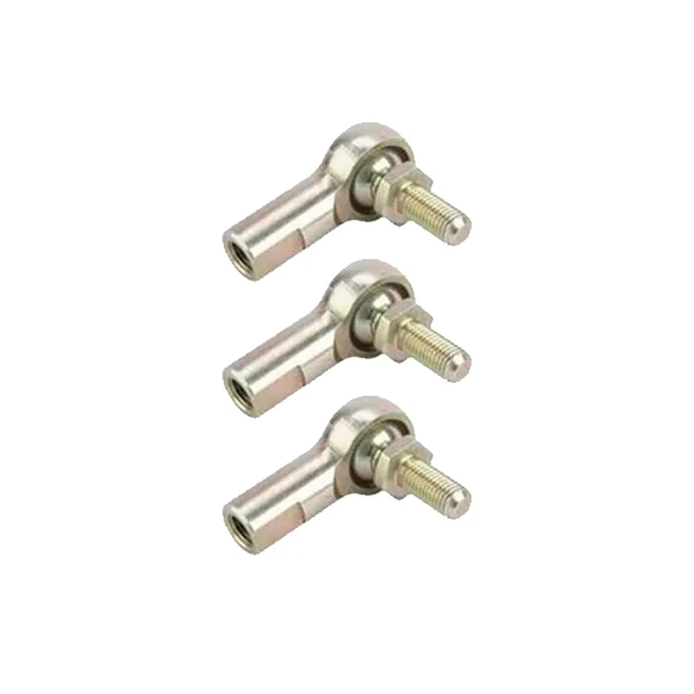 Set of 3 Steel 3/16 Inch LH Female Heim Joint Rod Ends with Stud 9108548