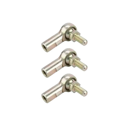 Set of 3 Steel 3/16 Inch LH Female Heim Joint Rod Ends with Stud 9108548
