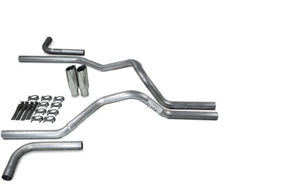 2.5" Dual Exhaust Kit for Ford F-150 (1998–2003) No Muffler Clamp on Tips