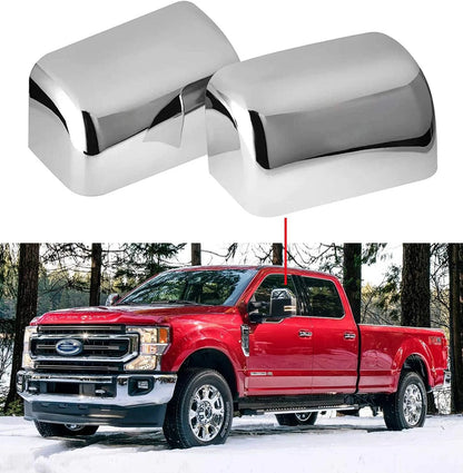 Chrome Plated Mirror Covers for Ford Super Duty (2008–2016) CA0100046-PN