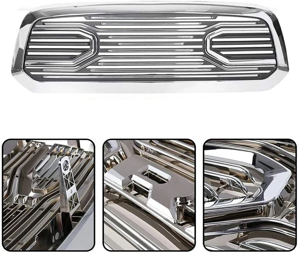 Chrome Front Bumper Grille for Dodge RAM 1500 (2013–2018)