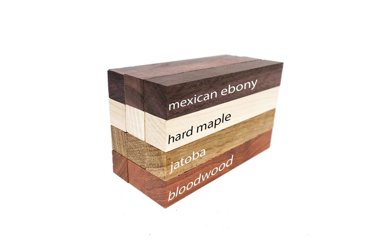 12-Pack Exotic Wood Pen Blanks for DIY Turning Supplies