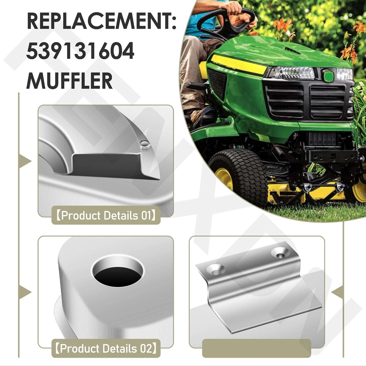 Muffler for Husqvarna Twin (Equipment MFG)