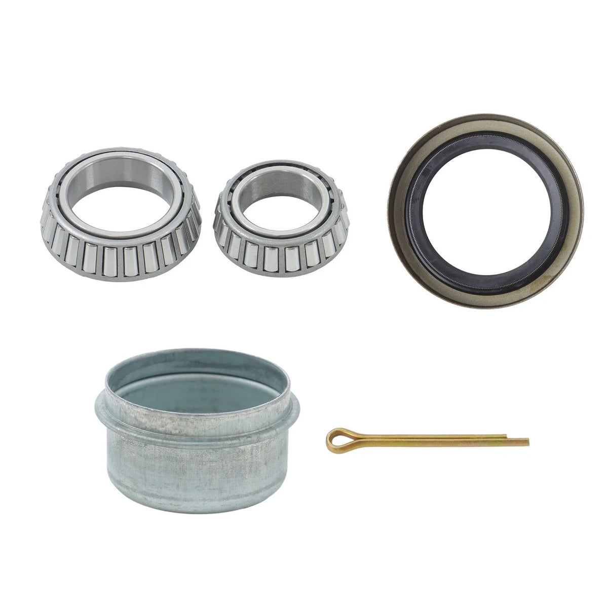 Set of 2 Trailer Idler Hub Kits for 3500 lbs Axle 5 on 5