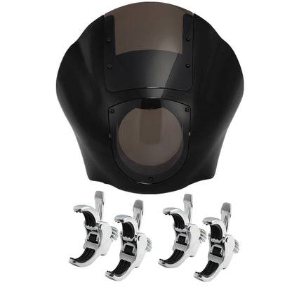 Quarter Fairing Smoke Windshield & 49mm Fork Clamps for Harley Sportster XL