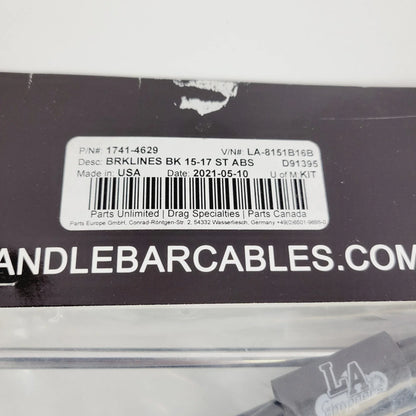 Replacement Brake Line Kit LA-8151B16B for Harley Fatboy