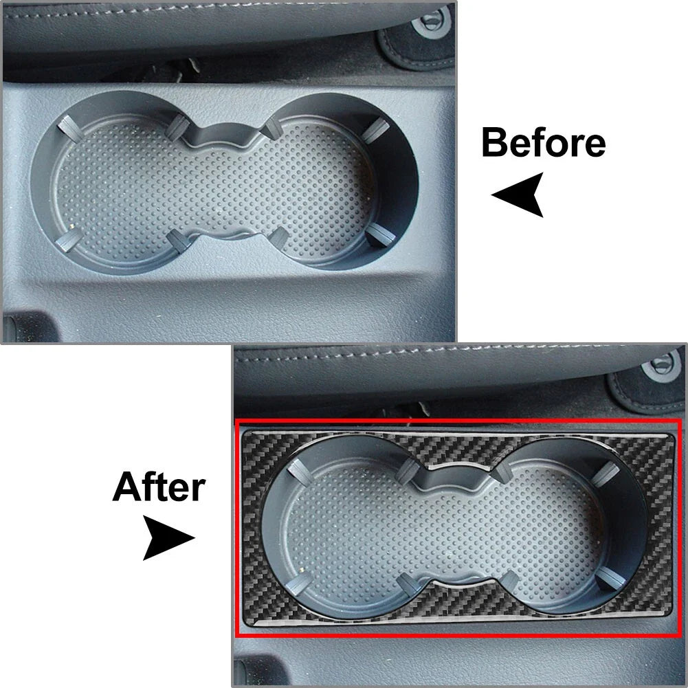 Water Cup Holder Panel Cover Trim for Volkswagen Passat B5 (2001–2005) Black