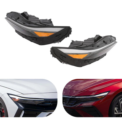 LED Headlight Assembly Set of 2 for Hyundai Elantra (2024–2025) 92101-AA740, 92102-AA740