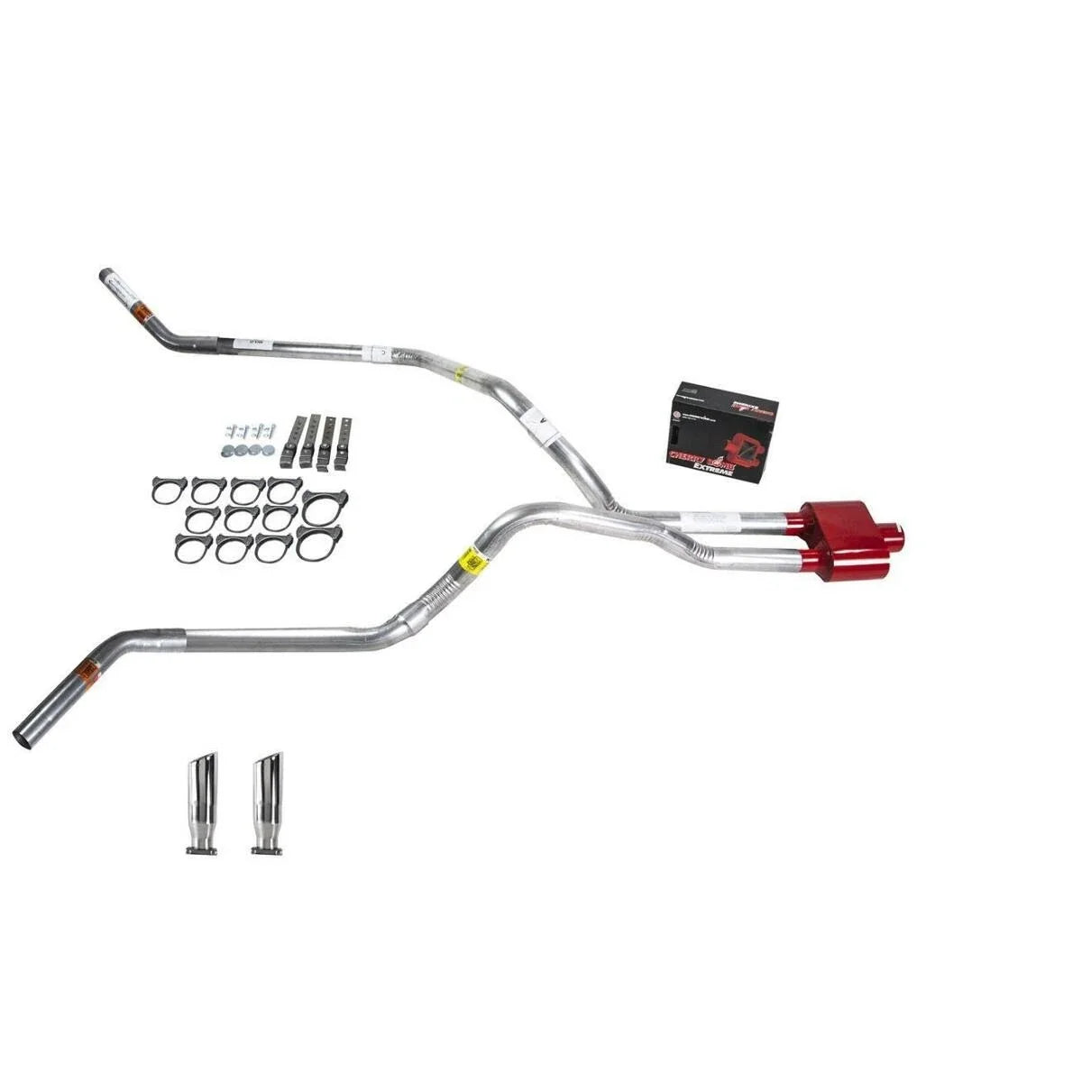 Dual Exhaust 2.5" Pipe for Tundra (2000–2007) - Cherry Bomb Extreme RC Tip