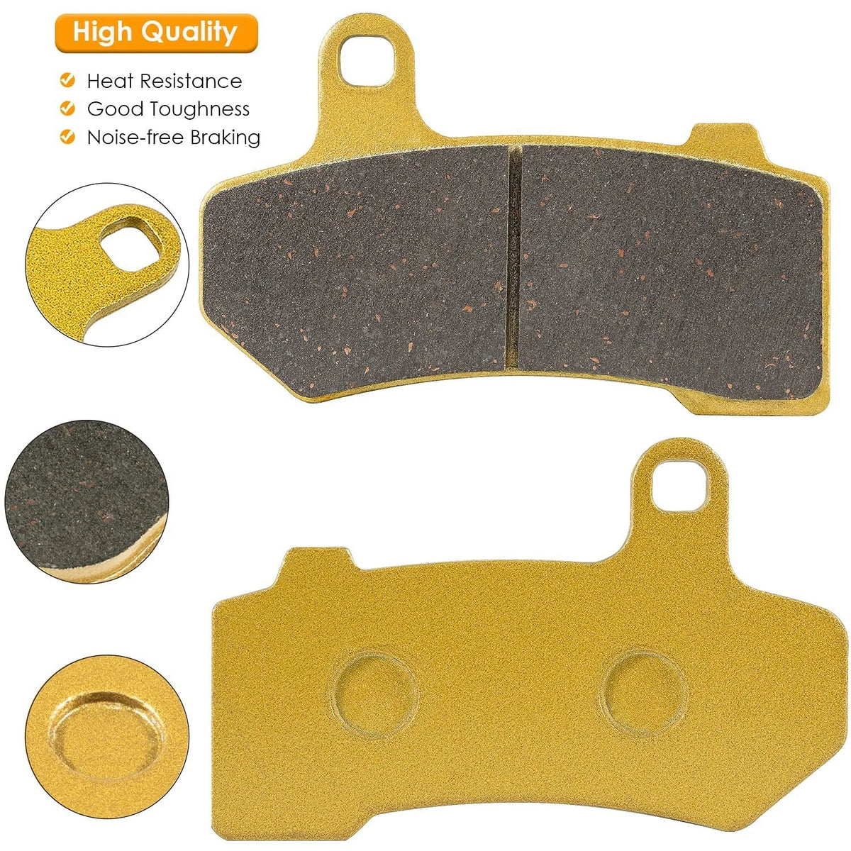 Front & Rear Brake Pads for Harley Davidson FLHX Street Glide (2008–2018)