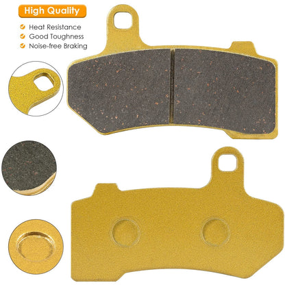 Front & Rear Brake Pads for Harley Davidson FLHX Street Glide (2008–2018)