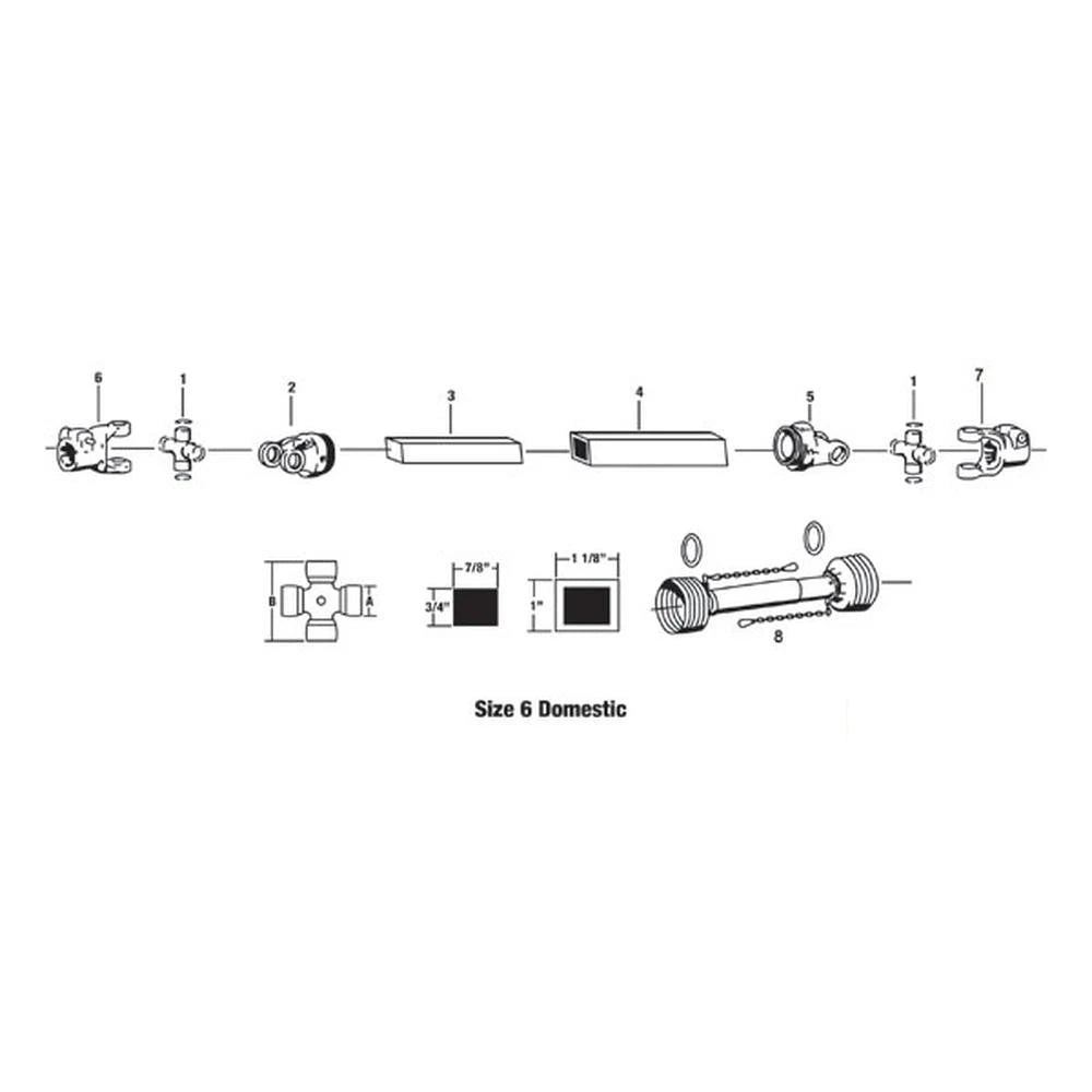 Cross & Bearing Kit for Long