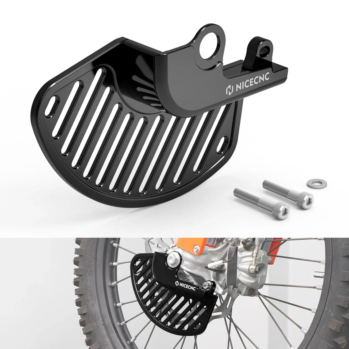 Front Brake Disc Guard for KTM EXC XCW 250 300 EXCF 250 350 450 500 (2024)