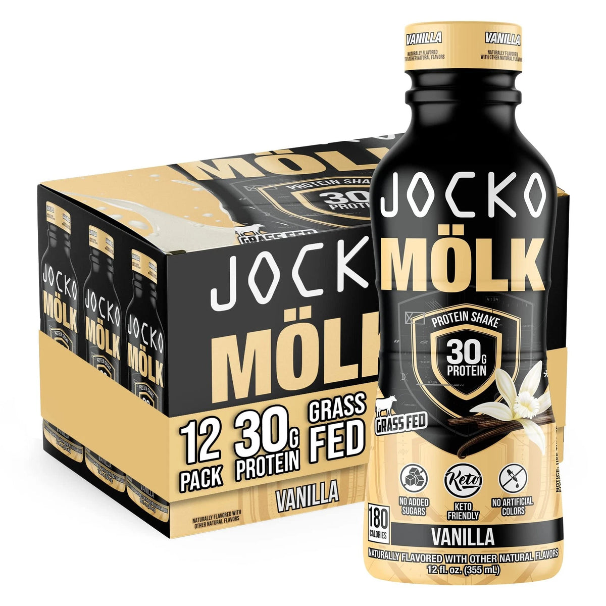 Protein Shake Bundle for Jocko Fuel (24 Count) - Vanilla & Chocolate