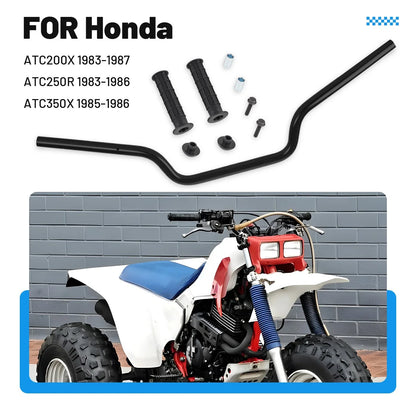 Heavy Duty Handlebar w/ Grips for Honda ATC200X/ATC250R/ATC350X (1981–1987)