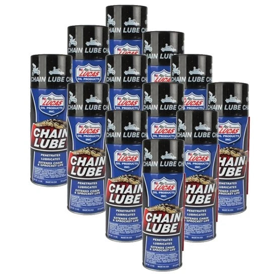 Sprocket and Chain Lube Aerosol for Lucas Oil 10393 (Case)