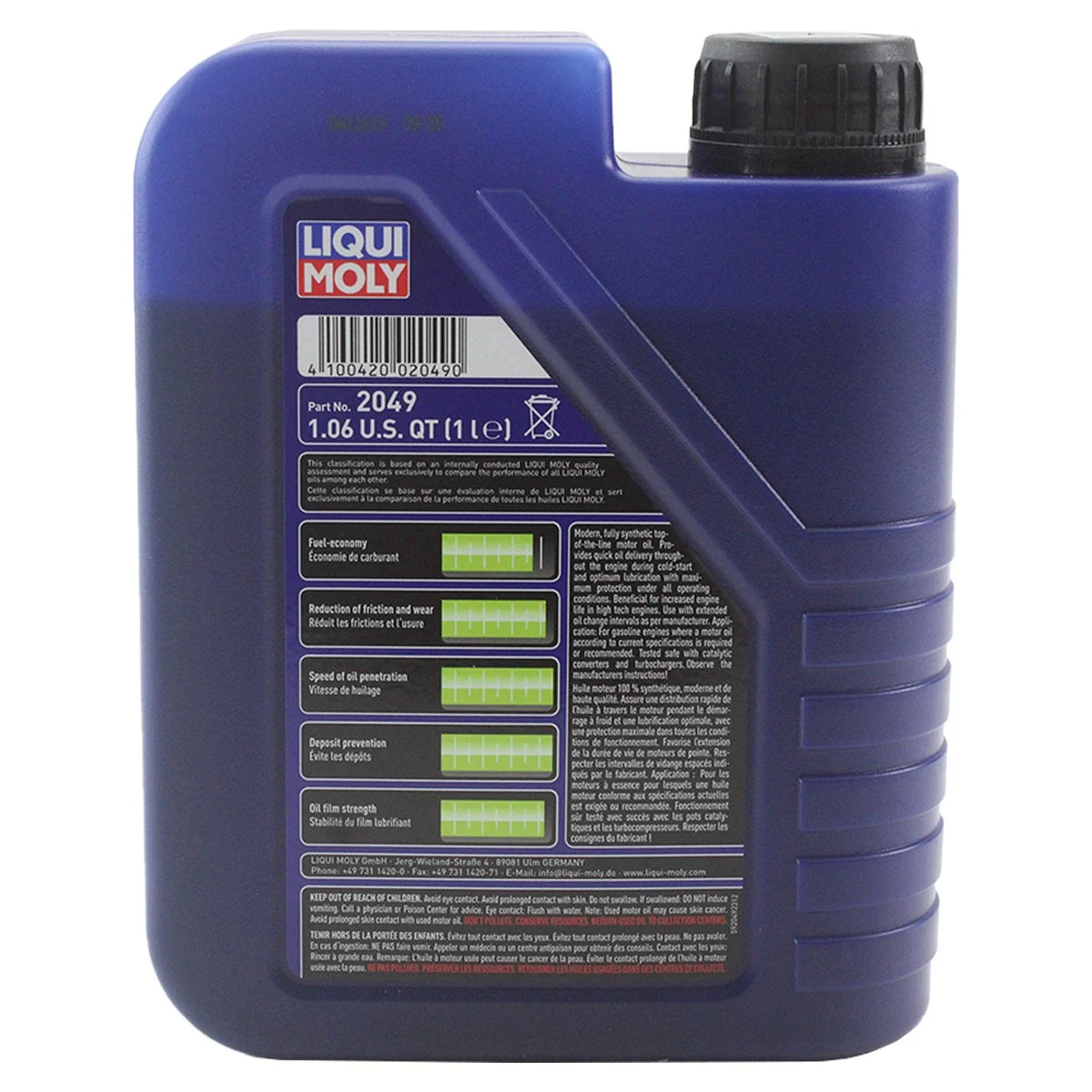 Oil Change Kit 9L Liqui Moly Synthoil Energy A40 0W-40 for Mercedes V6 V8