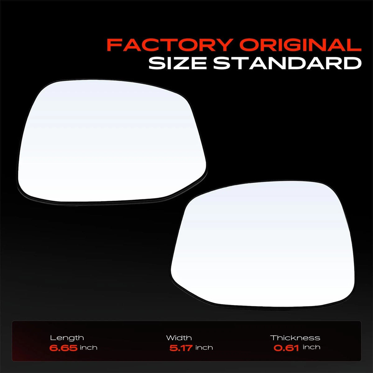 Power Mirror Glass Set for Honda Civic (2012–2013) - Heated, HO1324113, 76253TR4C11, 76253TR0305, 76253-TR3-A31