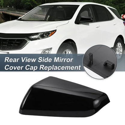 Left Side Rearview Mirror Cover Cap Gloss Black for Chevy Equinox (2010–2017)
