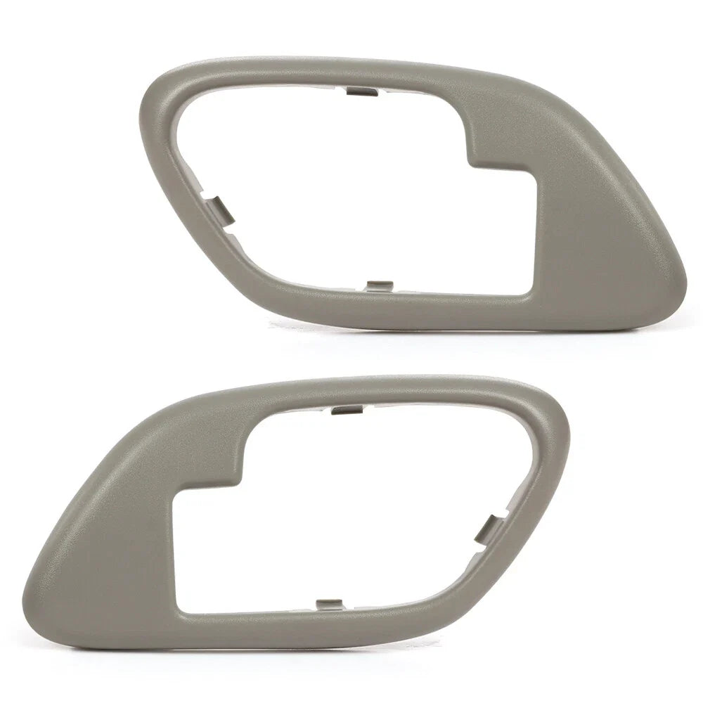 Set of 2 Inner Door Handle Bezels for Chevy GMC Truck (95–99) Gray