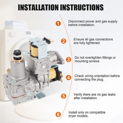 Gas Valve for LG Dryer (5221EL2002A, 5221EL2002C, CGV22CK, WE01X10243)