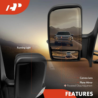 Driver Manual Mirror for Dodge Sprinter 2500 (2007–2009)