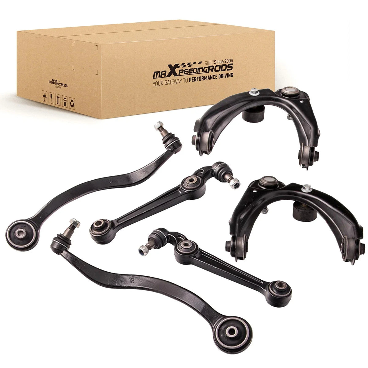 Set of 2 Front Upper Lower Control Arm Ball Joints for Ford Fusion (2006–2012)