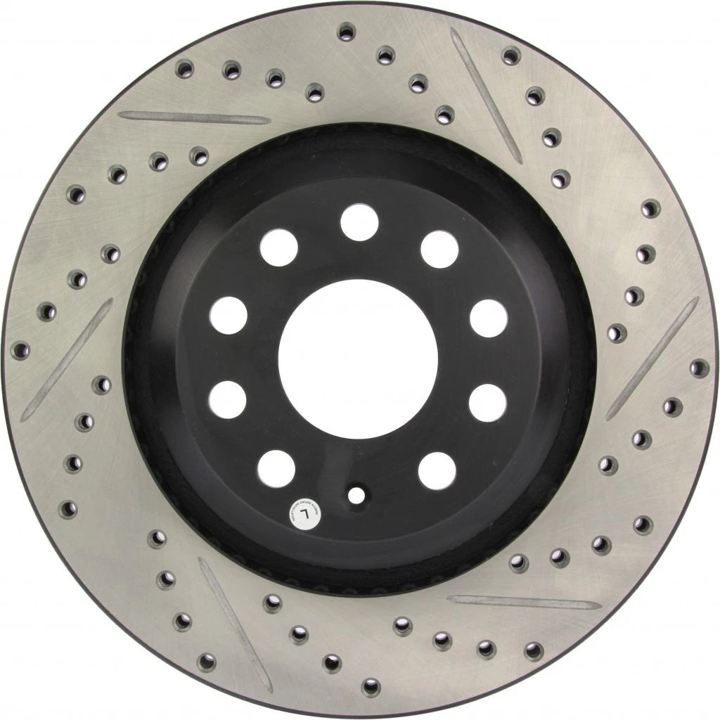 StopTech Slotted and Drilled Brake Rotor for Volkswagen GTI (2015–2020) TLX-sto127.33113L-CL360A71