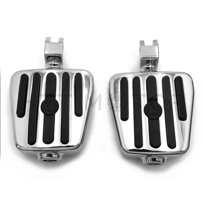 Chrome Rubber Footpeg for Yamaha V-Star 1100 650 Stryker V-Max Virago (1999–2019)