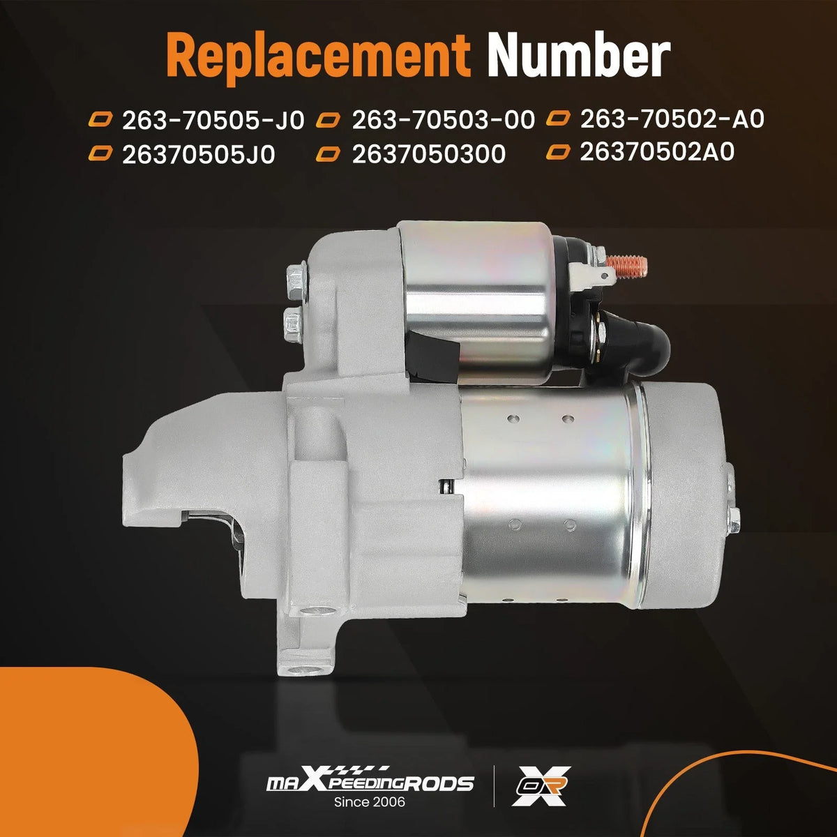 Starter Motor for Subaru EH65 EH72 EH722 (12V, 1.2 kW, CCW)