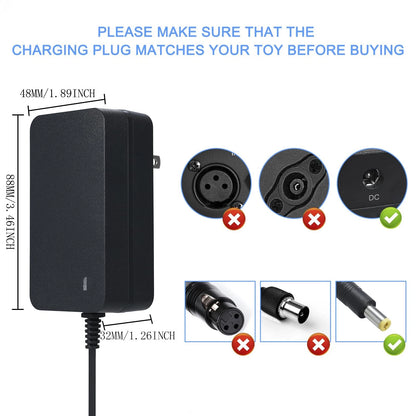 24V Charger for Kids Ride On Toys Car