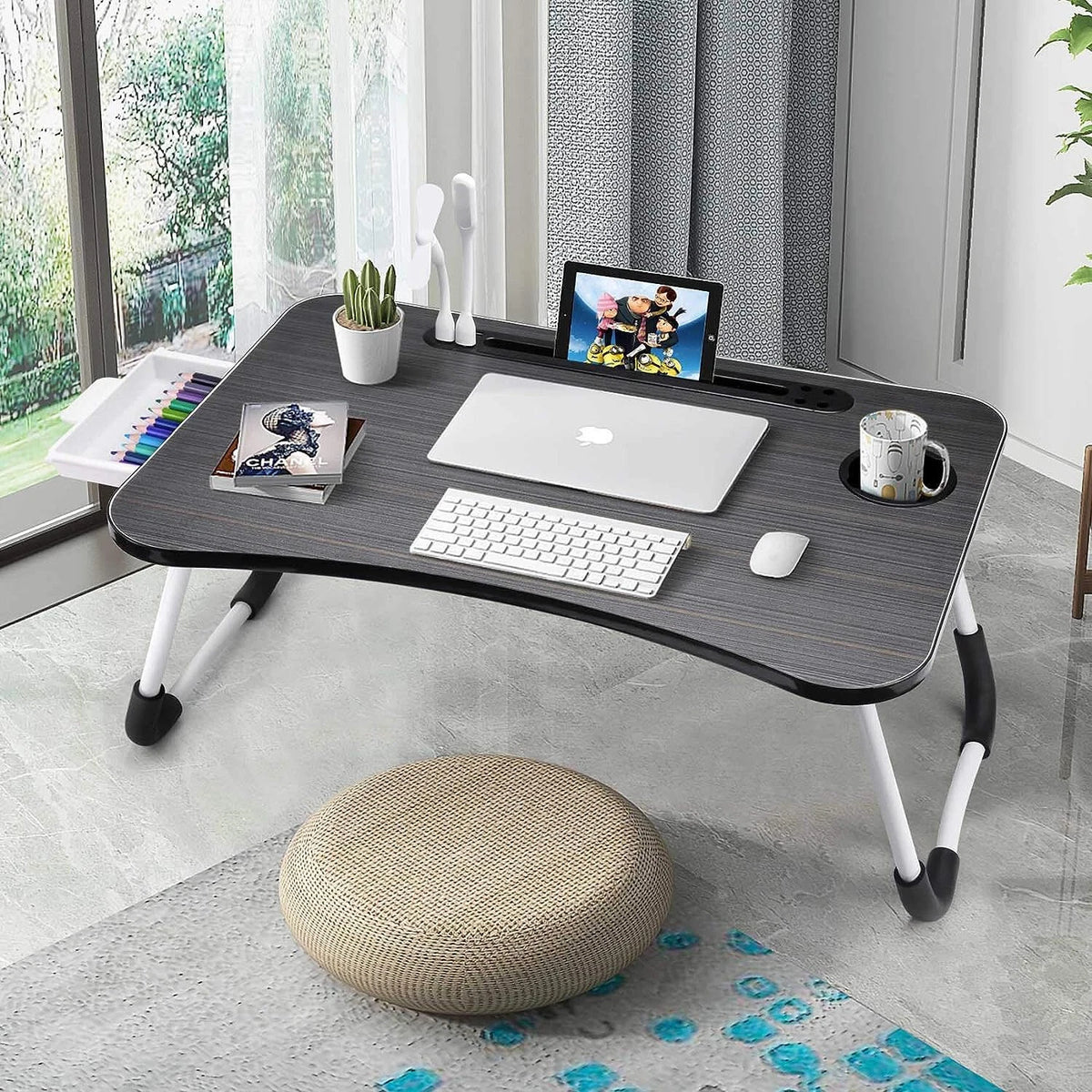 Laptop Desk Bed Stand Folding Table for Home Office (No Part Numbers)