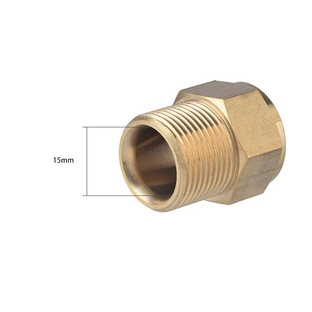 2X Quick Pressure Washer M22 15mm Male to M22 14mm Female Fitting