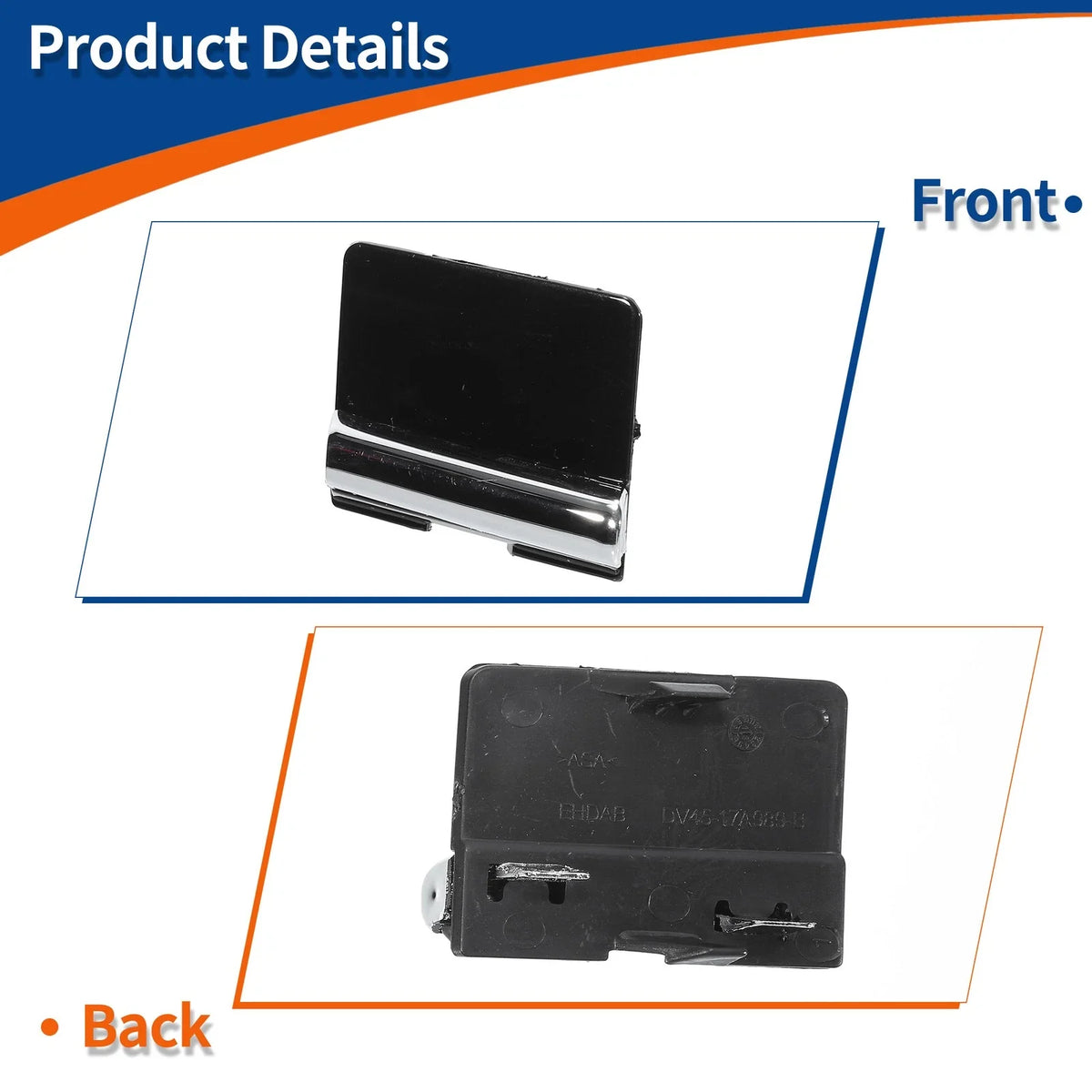 Tow Hook Cover for Ford Escape (2013–2019) No.DV4517A989BA5UAW Black